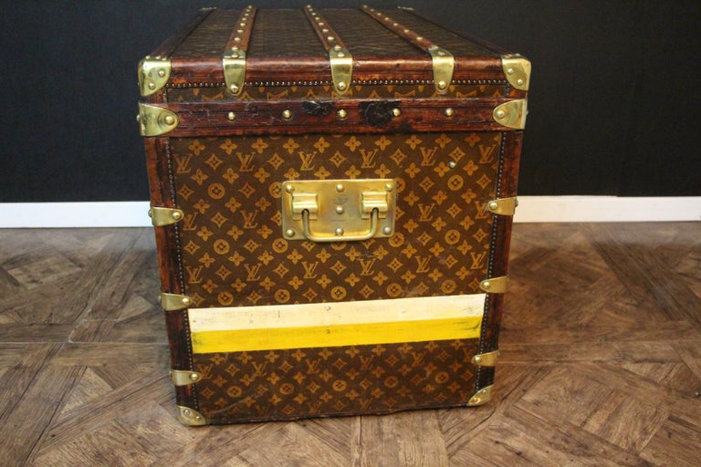 Fully Restored Extra Large Louis Vuitton Paris 1900 Malle Haute Steamer  Trunk at 1stDibs  1920 malle haute louis vuitton value, louis vuitton trunk  restoration, extra large steamer trunk