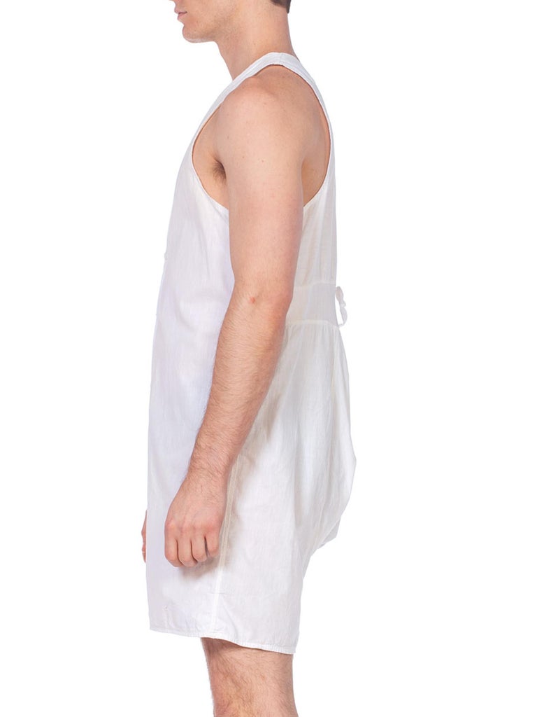 1920's1930's Mens One Piece Cotton Union Suit Underwear For Sale at