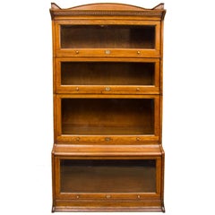 Antique 1920s-1930s Oak Stacking Bookcase by Harris Lebus