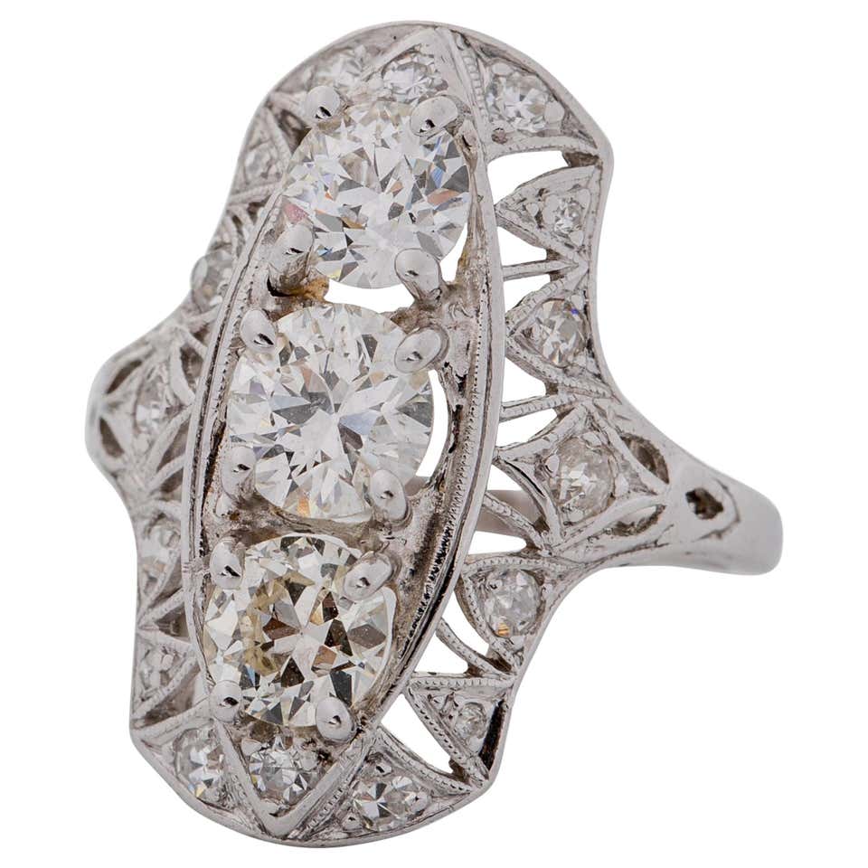 1920s Old European Cut Engagement Ring at 1stDibs
