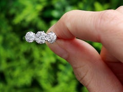Diamante a tre da 2,05 carati del 1920 A. Stone - Anello di fidanzamento