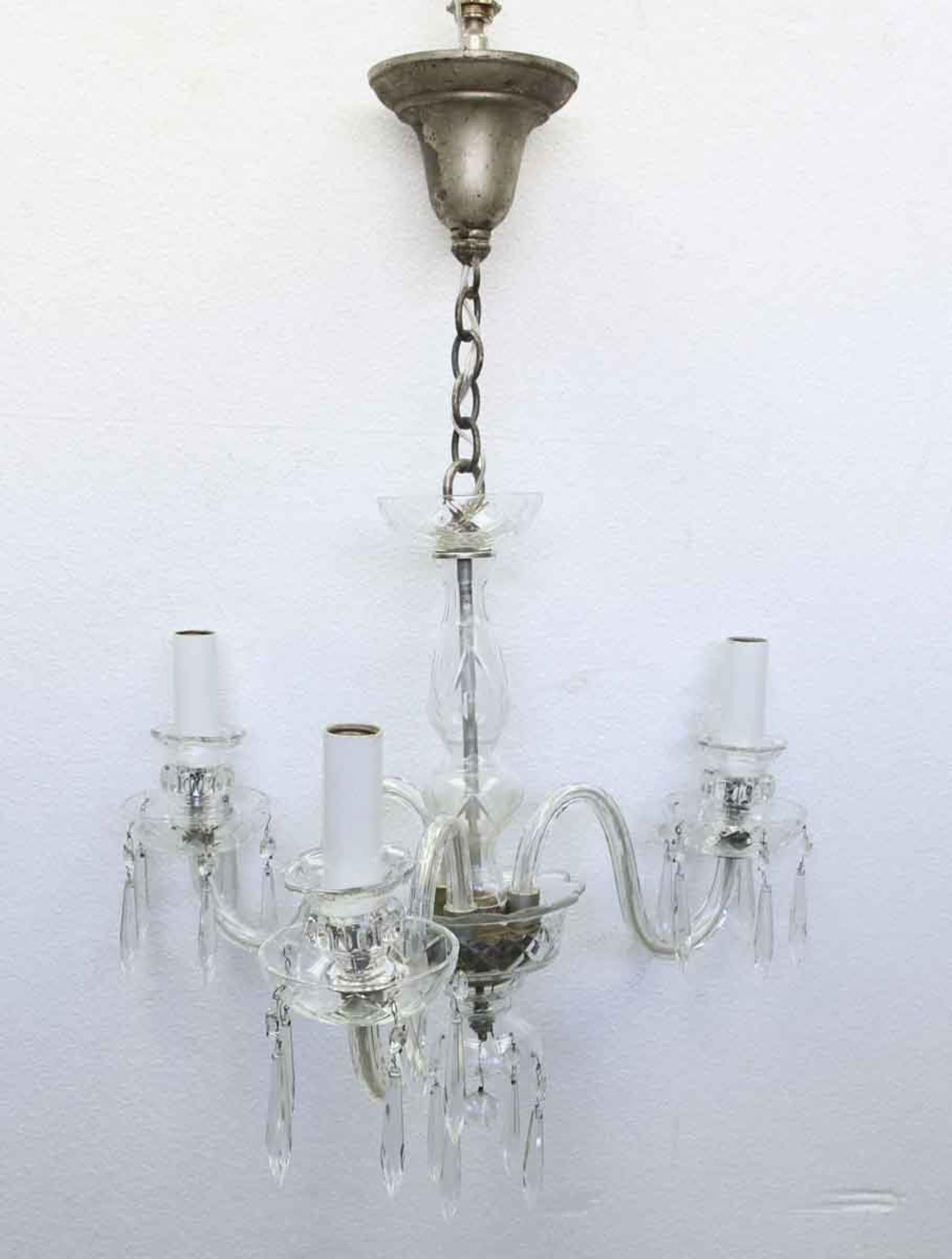small chandelier for powder room