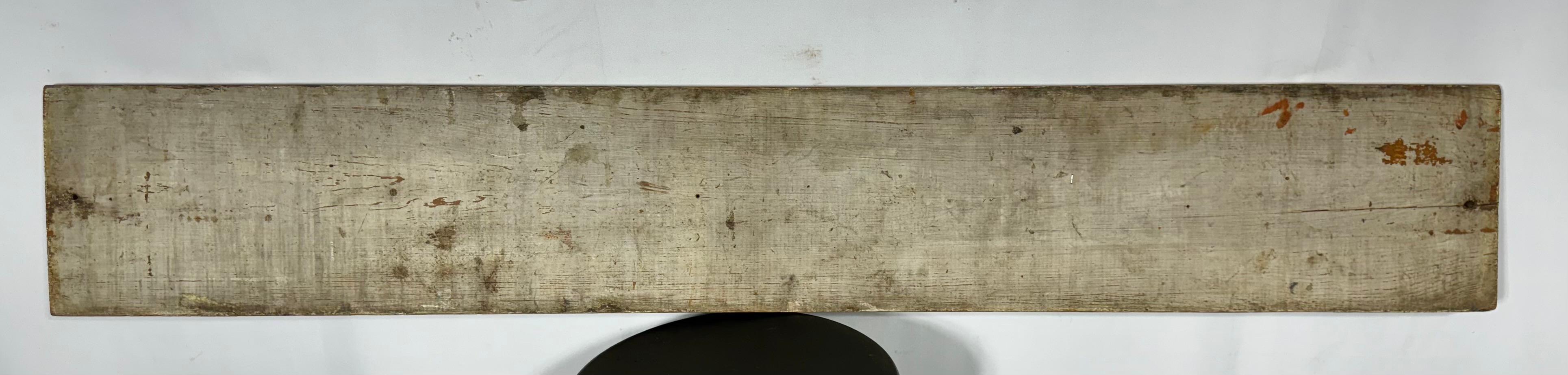 Años 20-30 Letrero de madera pintado a mano 