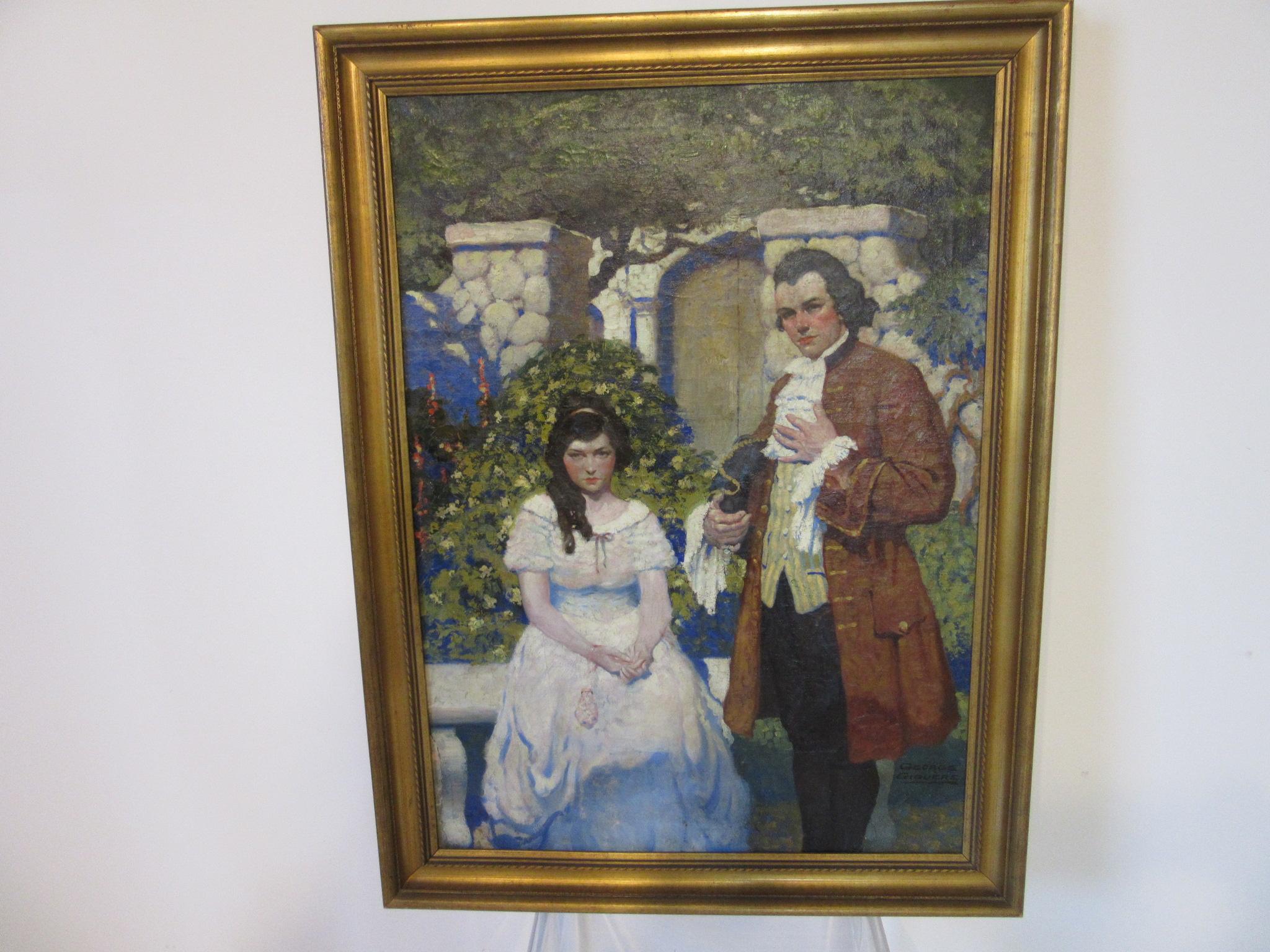1920s-1930s Illustration Oil Painting by George Giguere 4