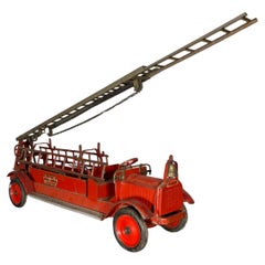 Vintage 1920S / 30S kEYSTONE Pressed steel Fire Truck Ariel Ladder 79,  Packard