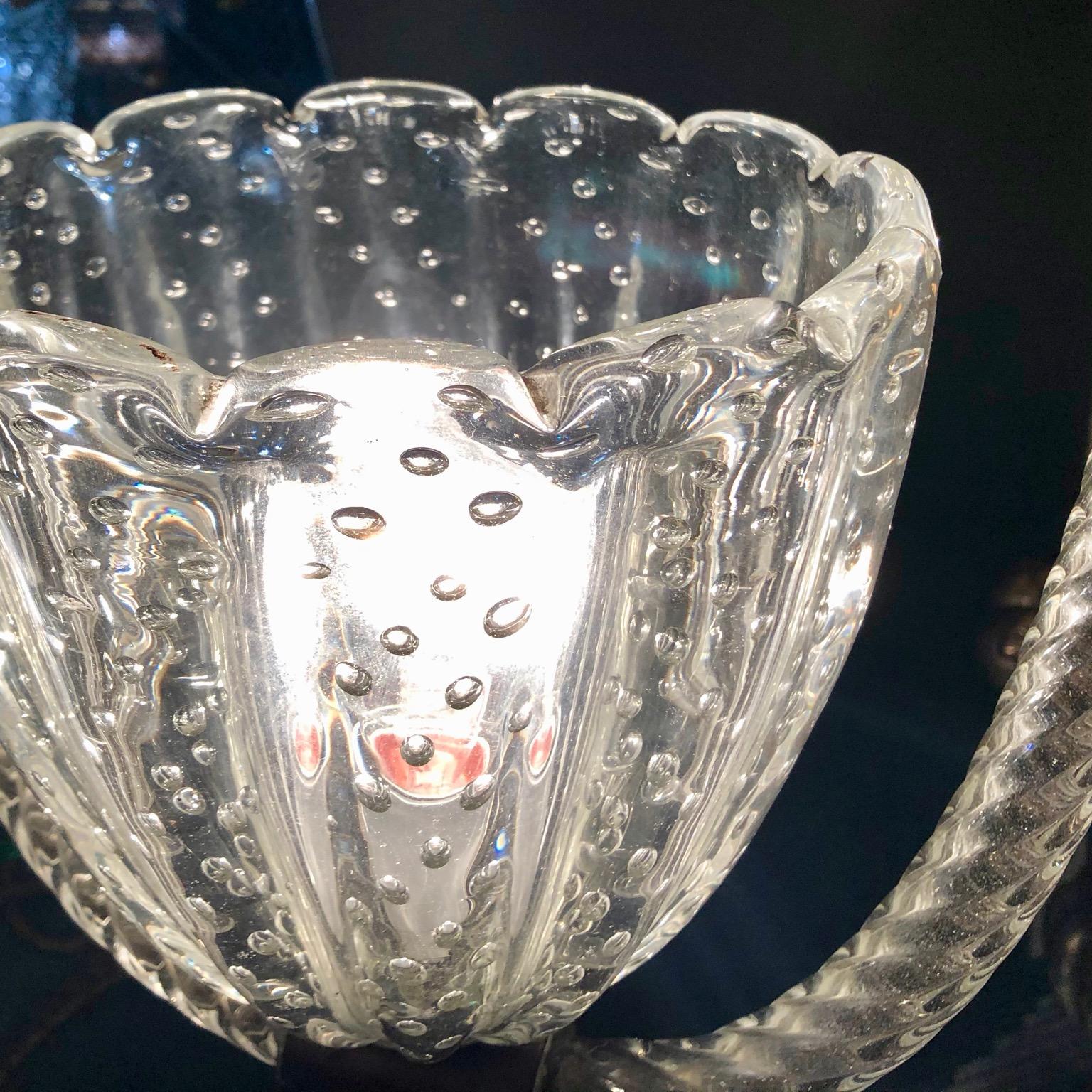 20th Century 1920s-1940s Barovier Murano Glass Pendant Light