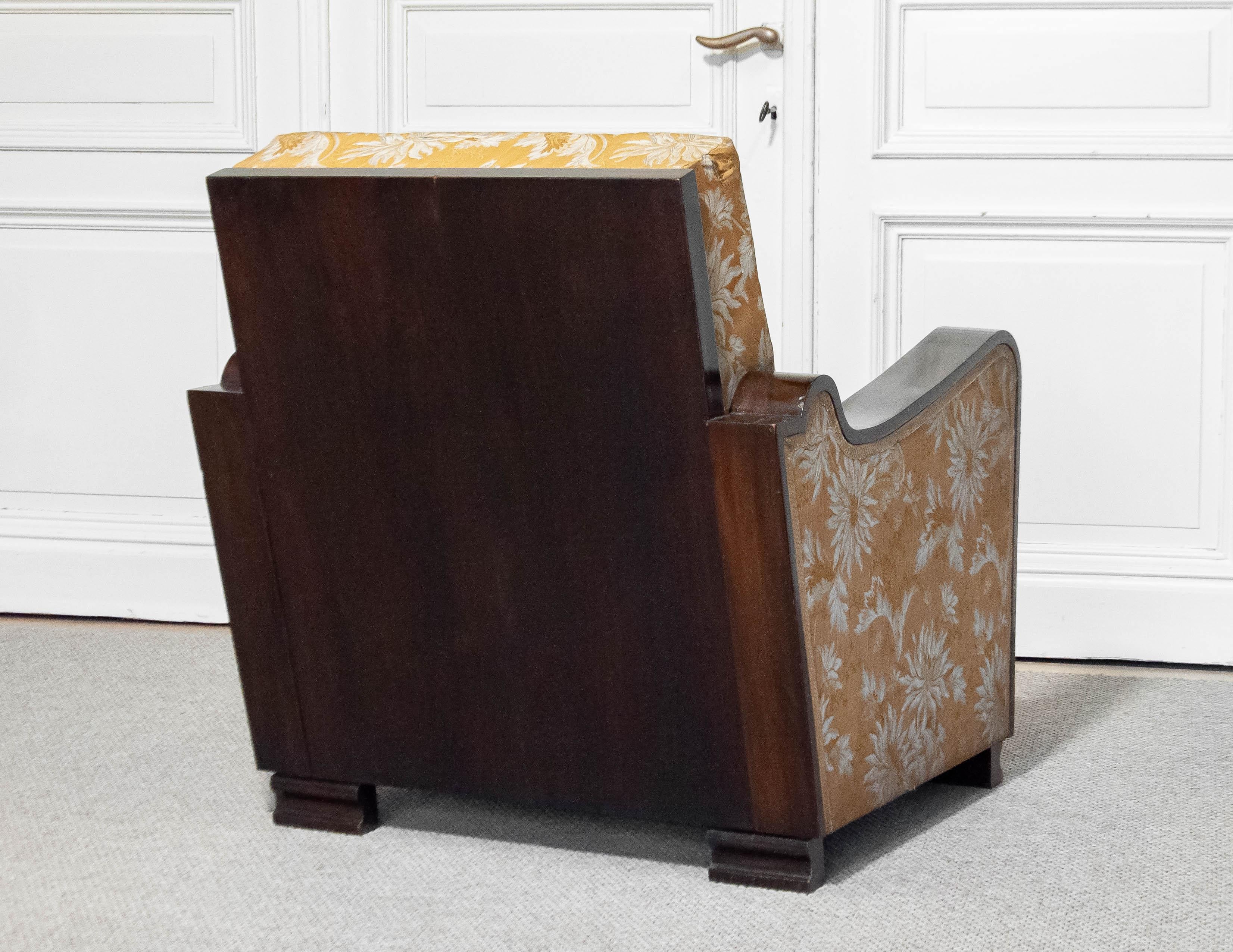 1920s A Pair of  Swedish Art Deco Club Chairs For Sale 11