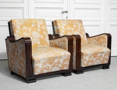 1920s A Pair of  Swedish Art Deco Club Chairs