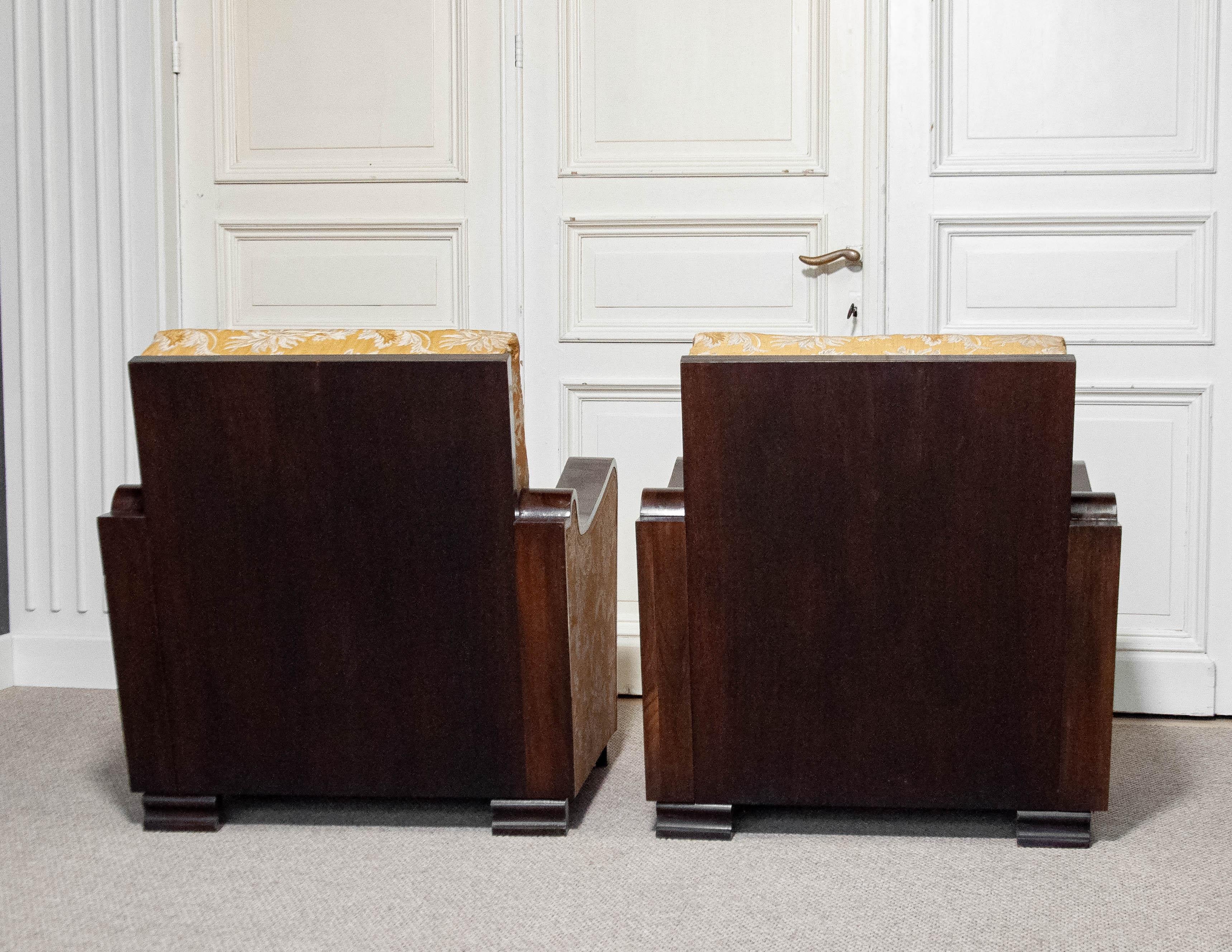 1920s A Pair of  Swedish Art Deco Club Chairs For Sale 3