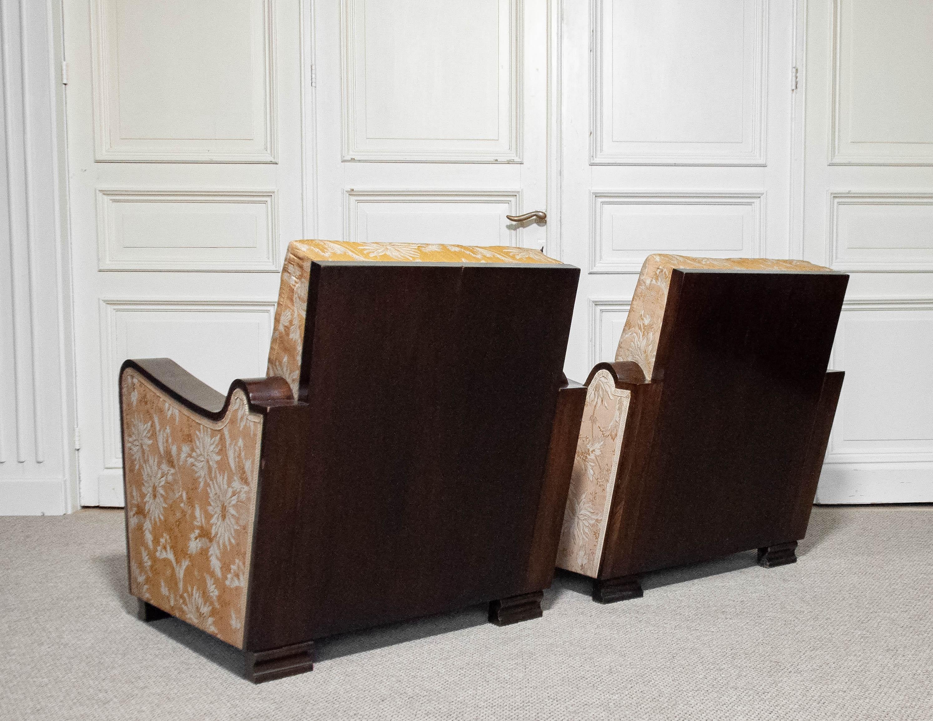 1920s A Pair of  Swedish Art Deco Club Chairs For Sale 4