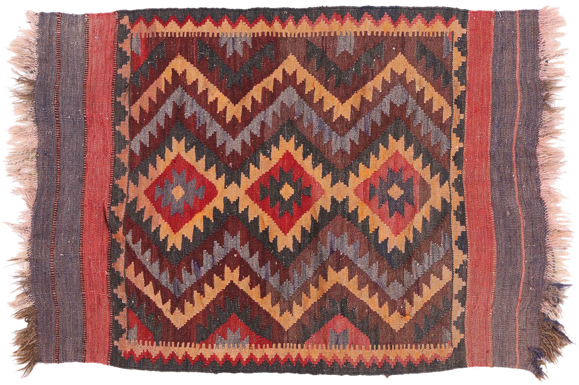 Tapis Kilim afghan tissé à plat des années 1920 en vente 3