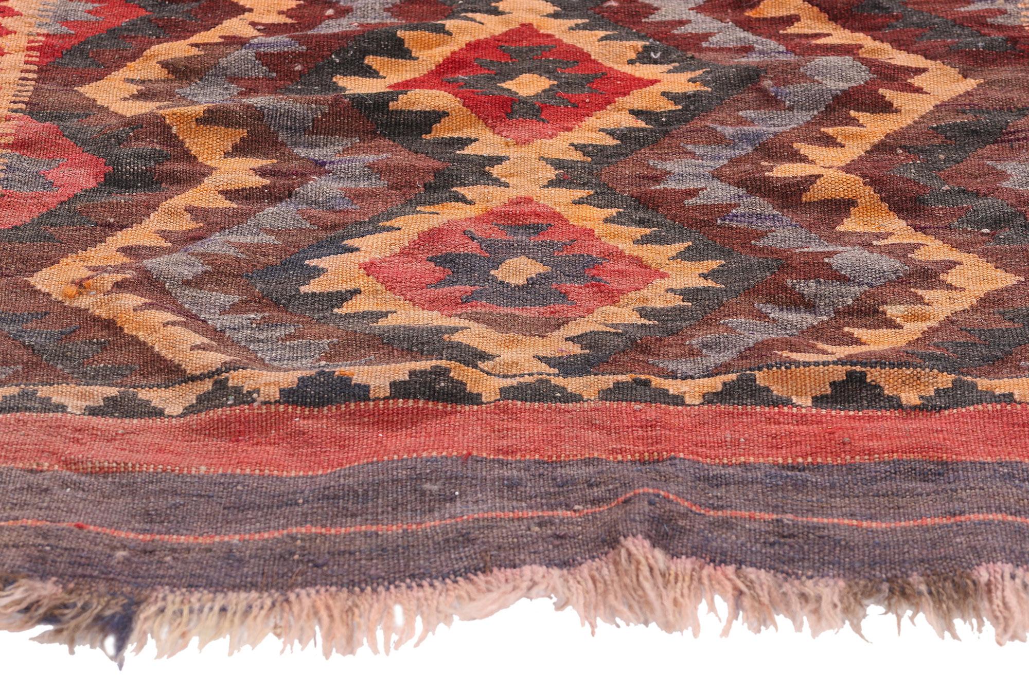 Tissé à la main Tapis Kilim afghan tissé à plat des années 1920 en vente