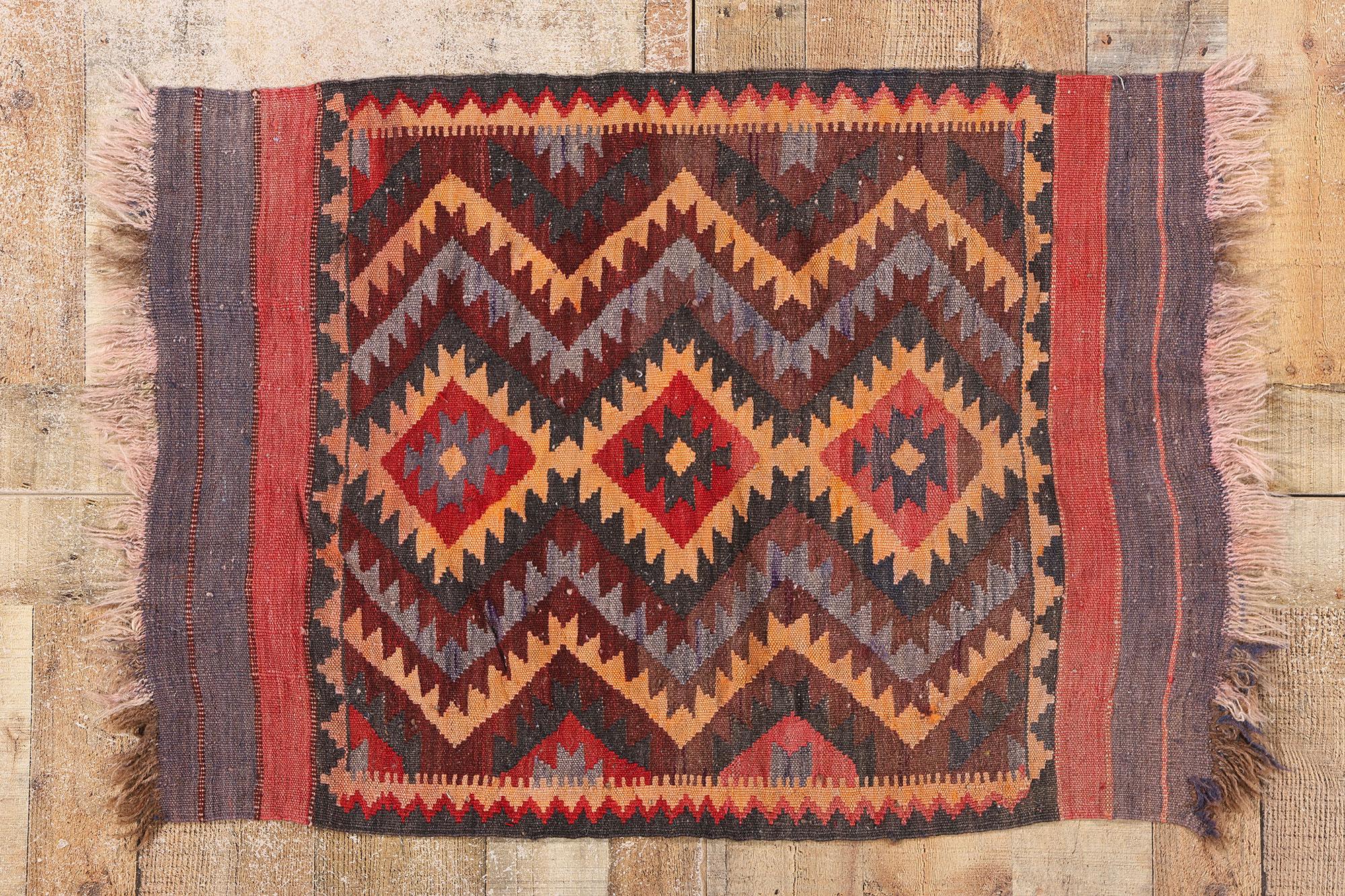 Tapis Kilim afghan tissé à plat des années 1920 en vente 2