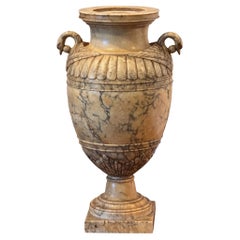 1920s Alabaster Urn with Bird Handles