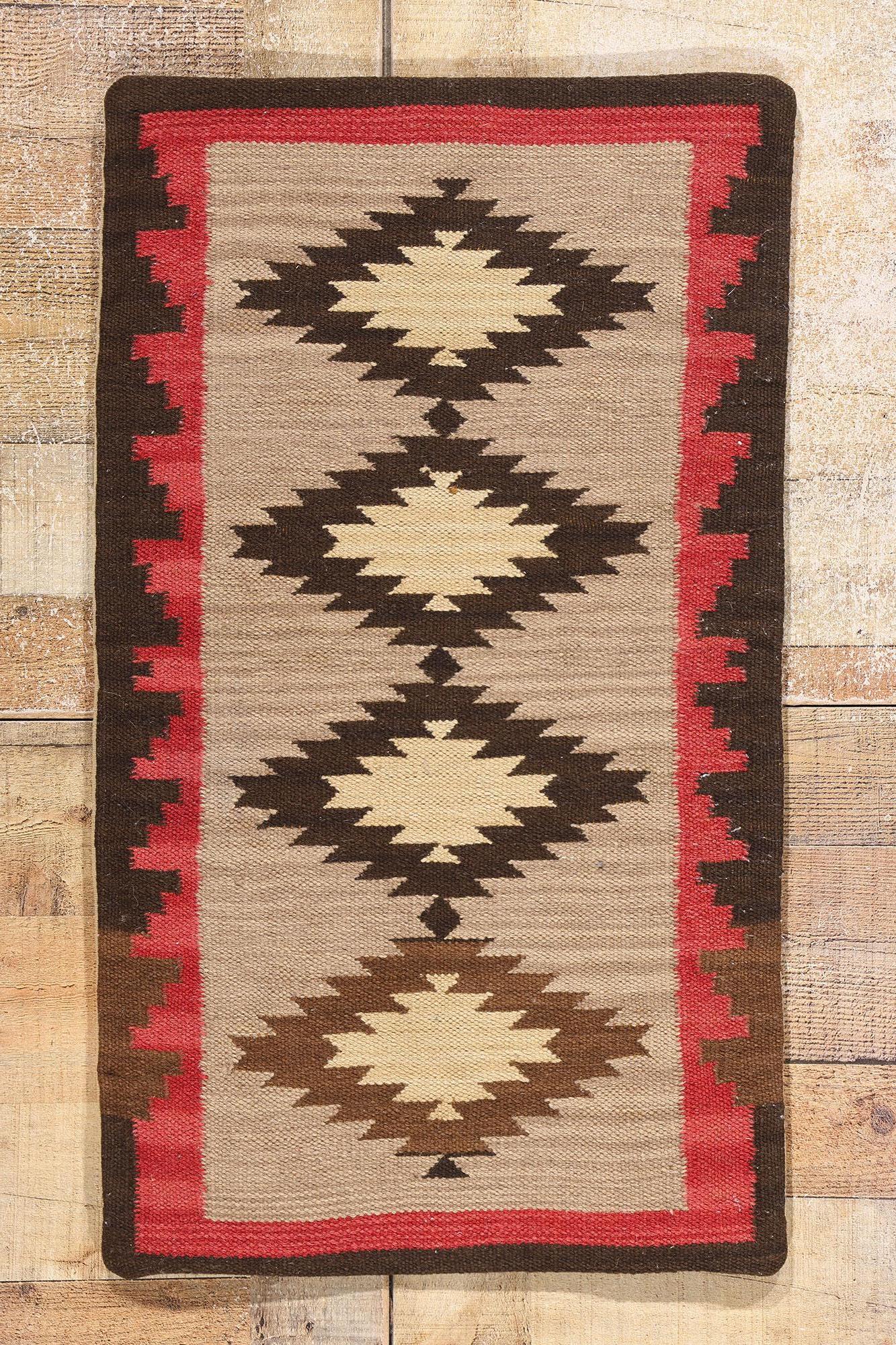 Textile d'art populaire américain des années 1920, tapis moderne du Sud-Ouest du Sud-Ouest en vente 2
