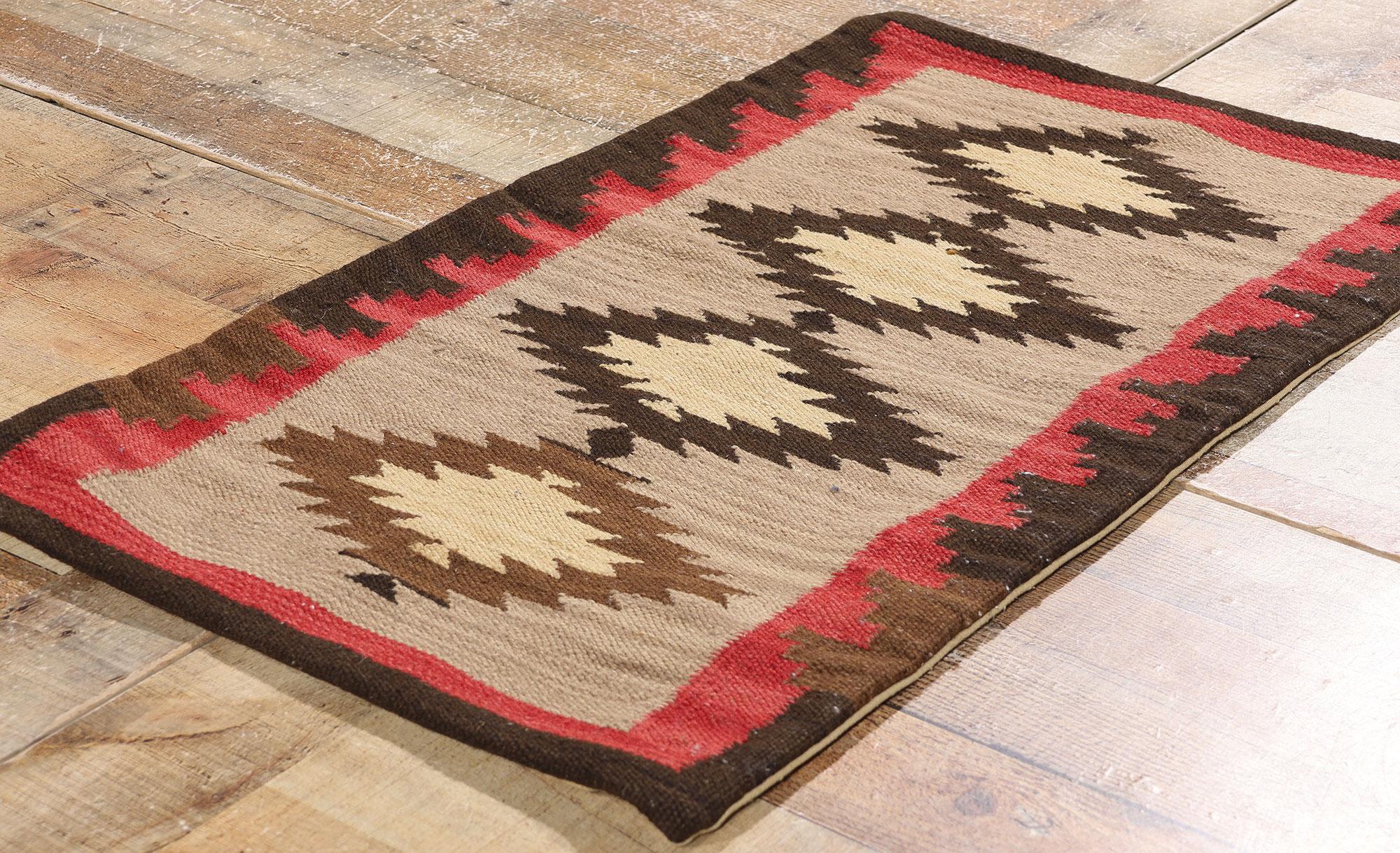 Laine Textile d'art populaire américain des années 1920, tapis moderne du Sud-Ouest du Sud-Ouest en vente
