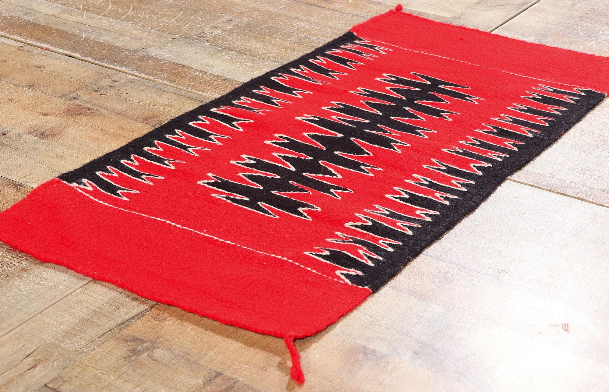 20ième siècle Textile d'art populaire américain des années 1920, tapis de style moderne du Sud-Ouest en vente