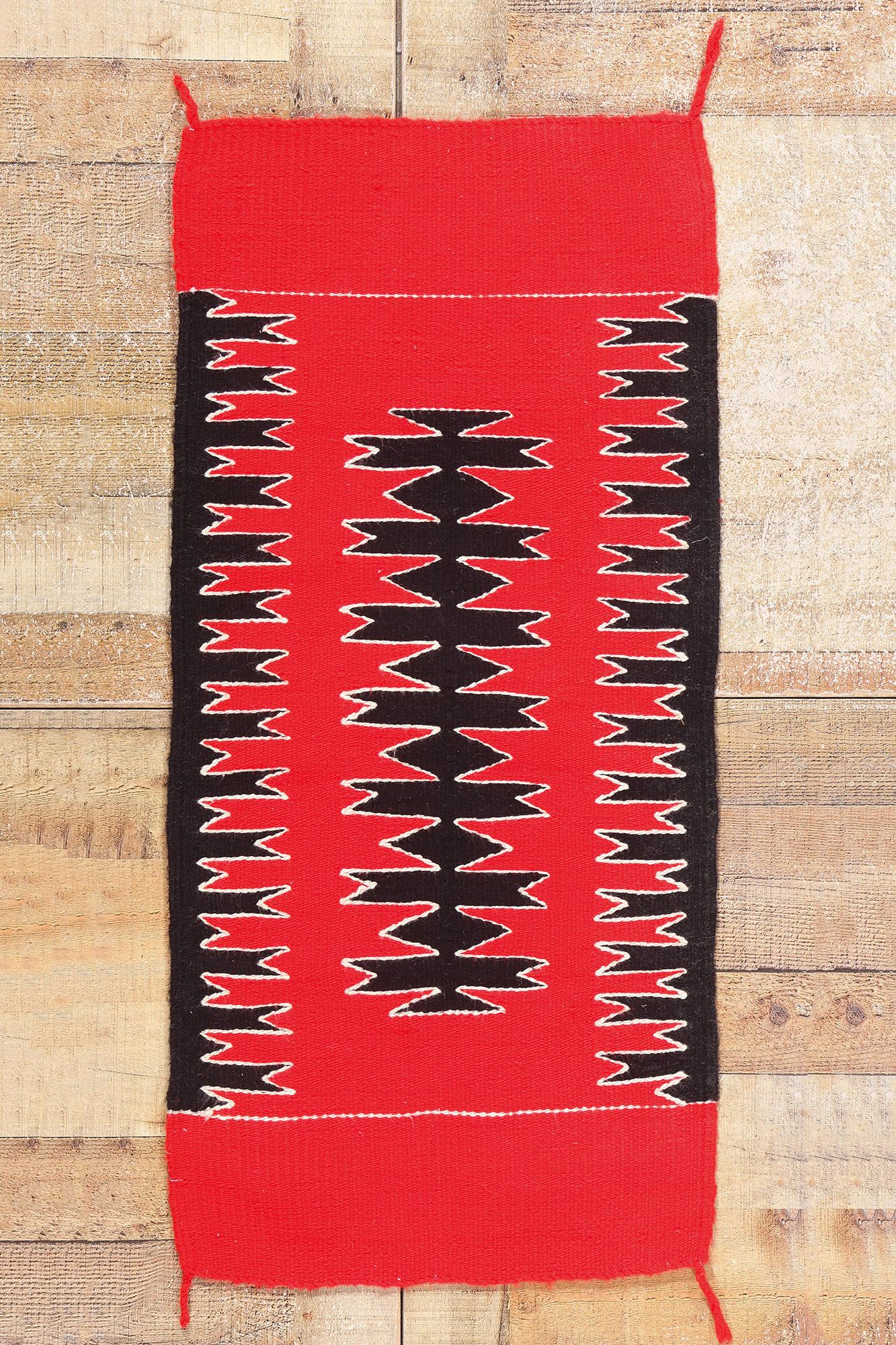 Textile d'art populaire américain des années 1920, tapis de style moderne du Sud-Ouest en vente 1
