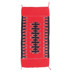 1920s American Folk Art Textile, Southwest Modern Style Carpet