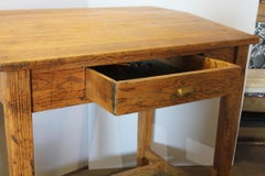 1920s American Foreman's Oak Desk / Hostess Stand