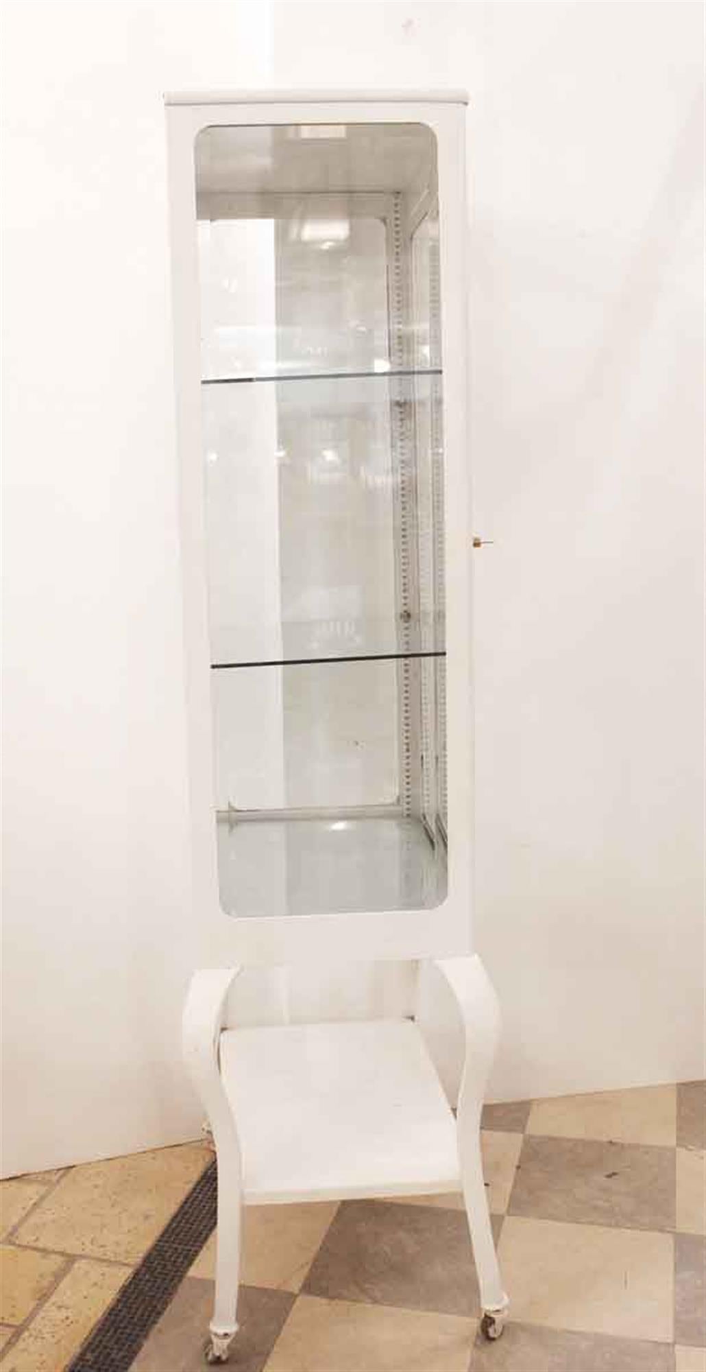20th Century 1920s American-Made Medical Cabinet with Beveled Glass