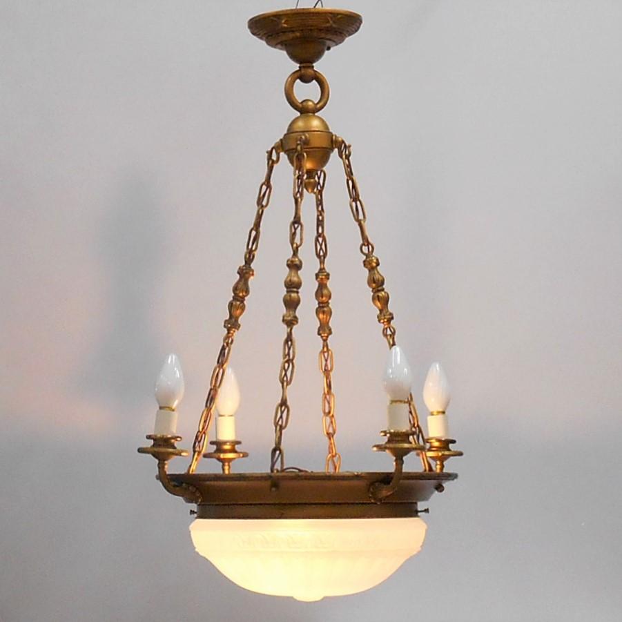 American Classical 1920's American Pendant Fixture For Sale
