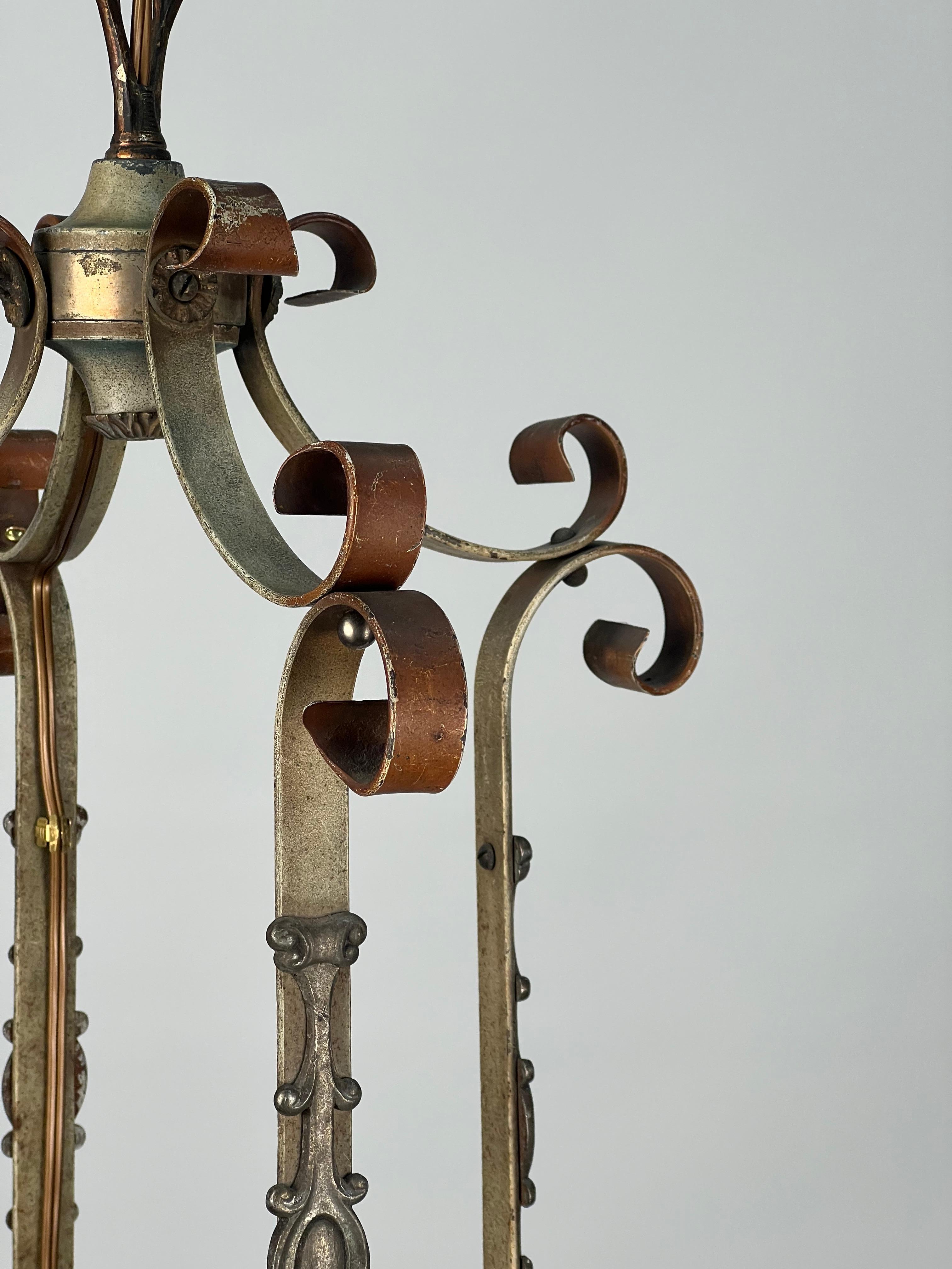 1920's American Tudor Revival Open Lantern For Sale 3