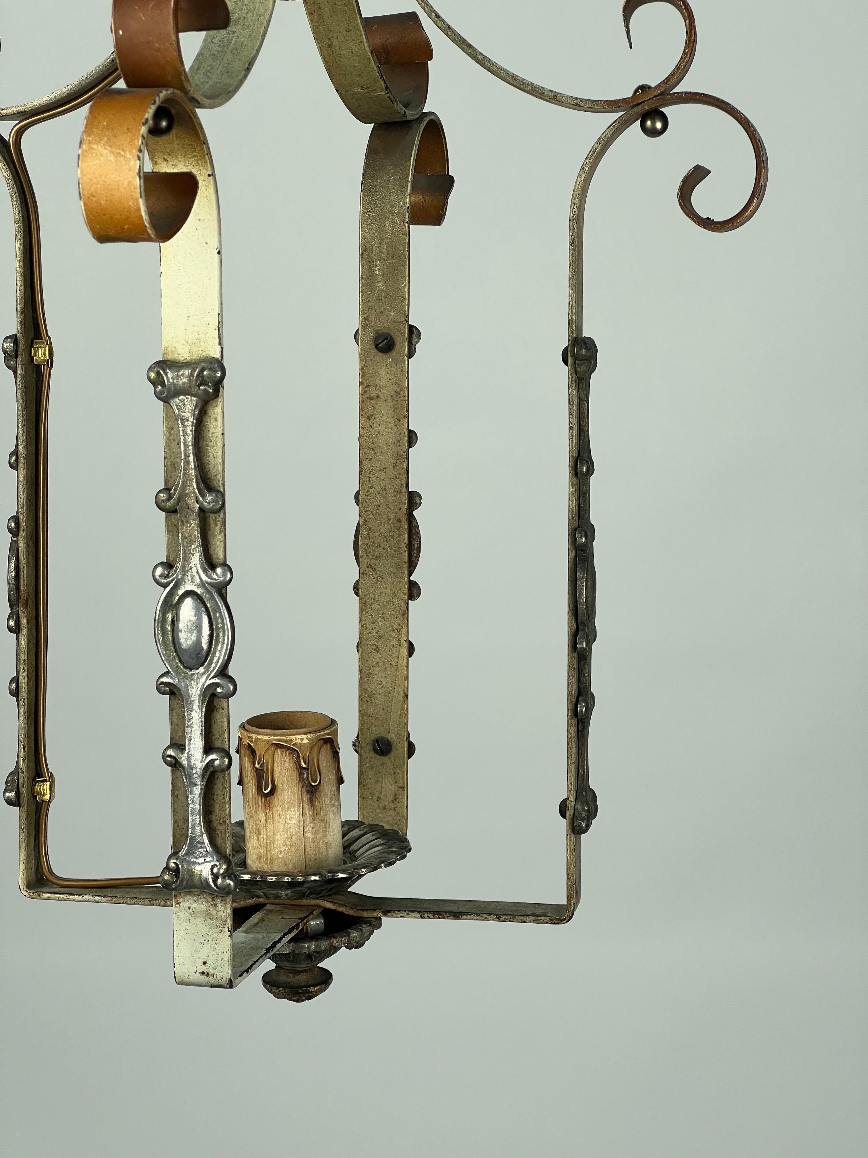 1920's American Tudor Revival Open Lantern For Sale 1