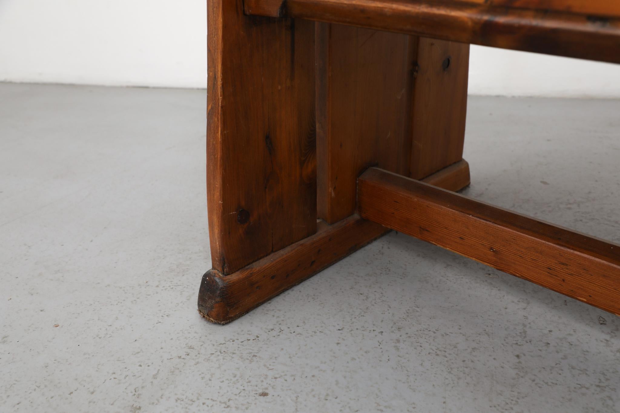 Banc en bois décoré de l'école d'Amsterdam des années 1920 en vente 11