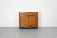 1920's Amsterdam School Minimalist Oak Cabinet
