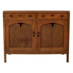 Cabinet o credenza in Oak Oak della scuola olandese Art Deco degli anni 
20, con accenti neri