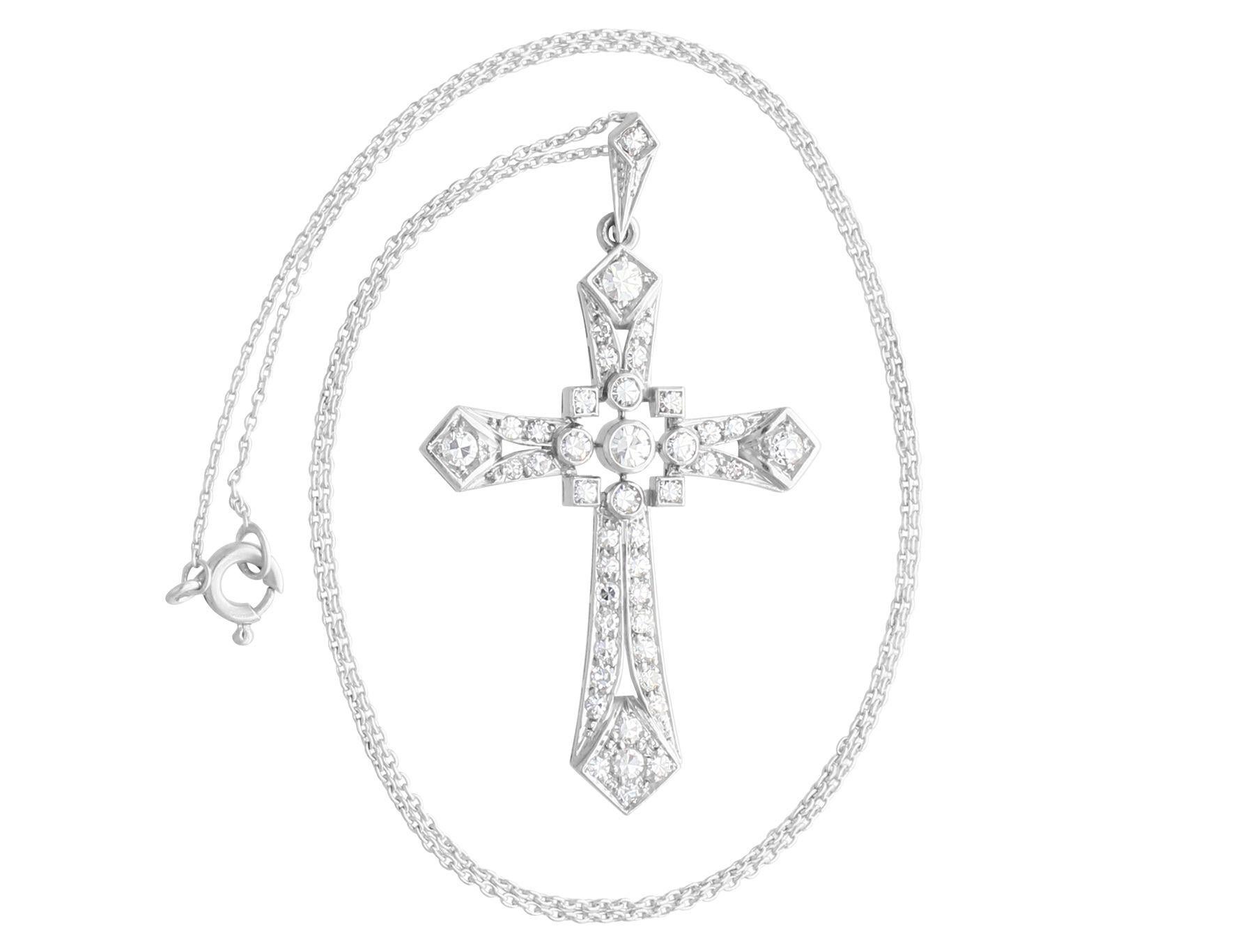 big diamond cross necklace