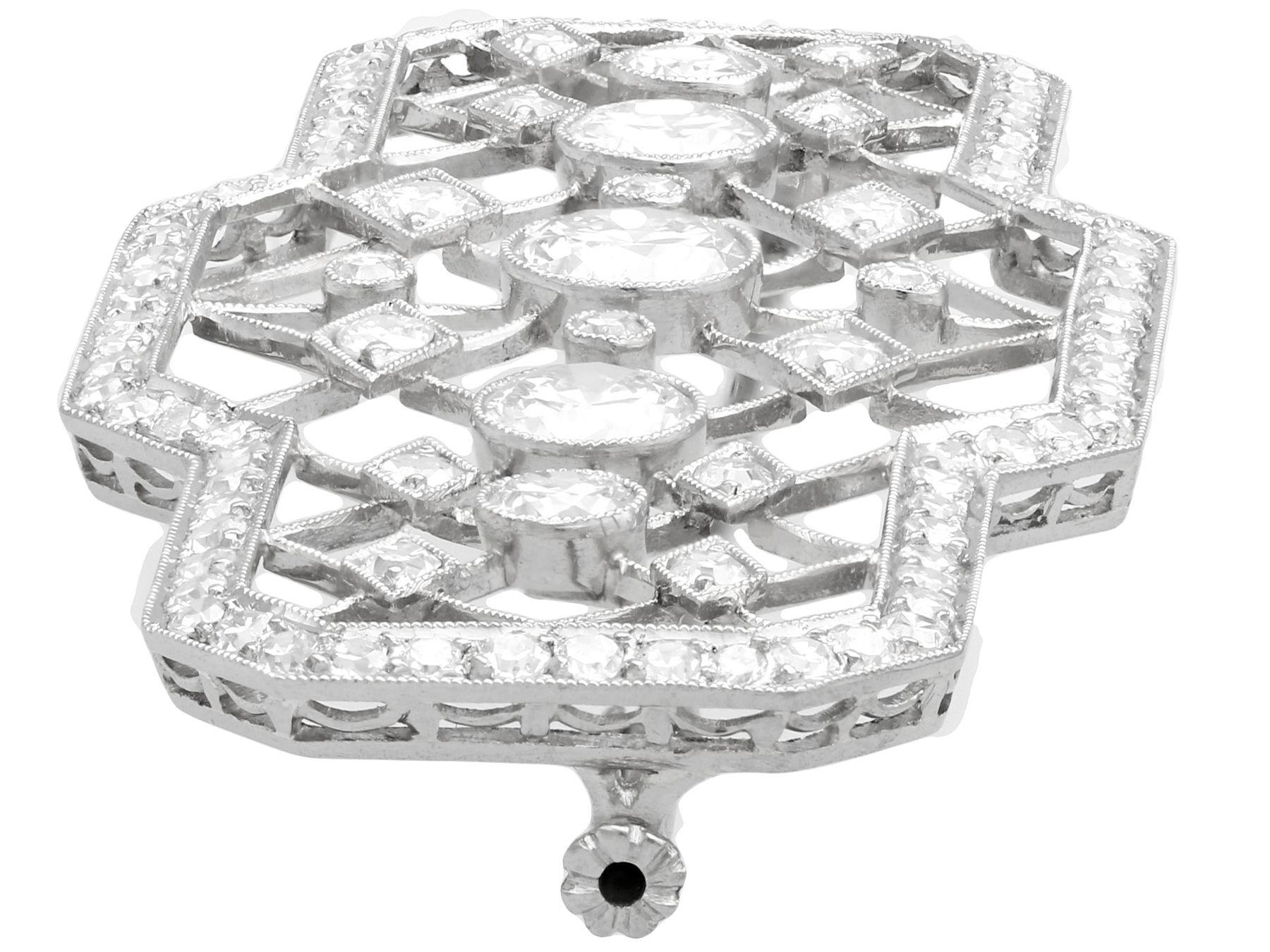 1920 platinum diamond brooch