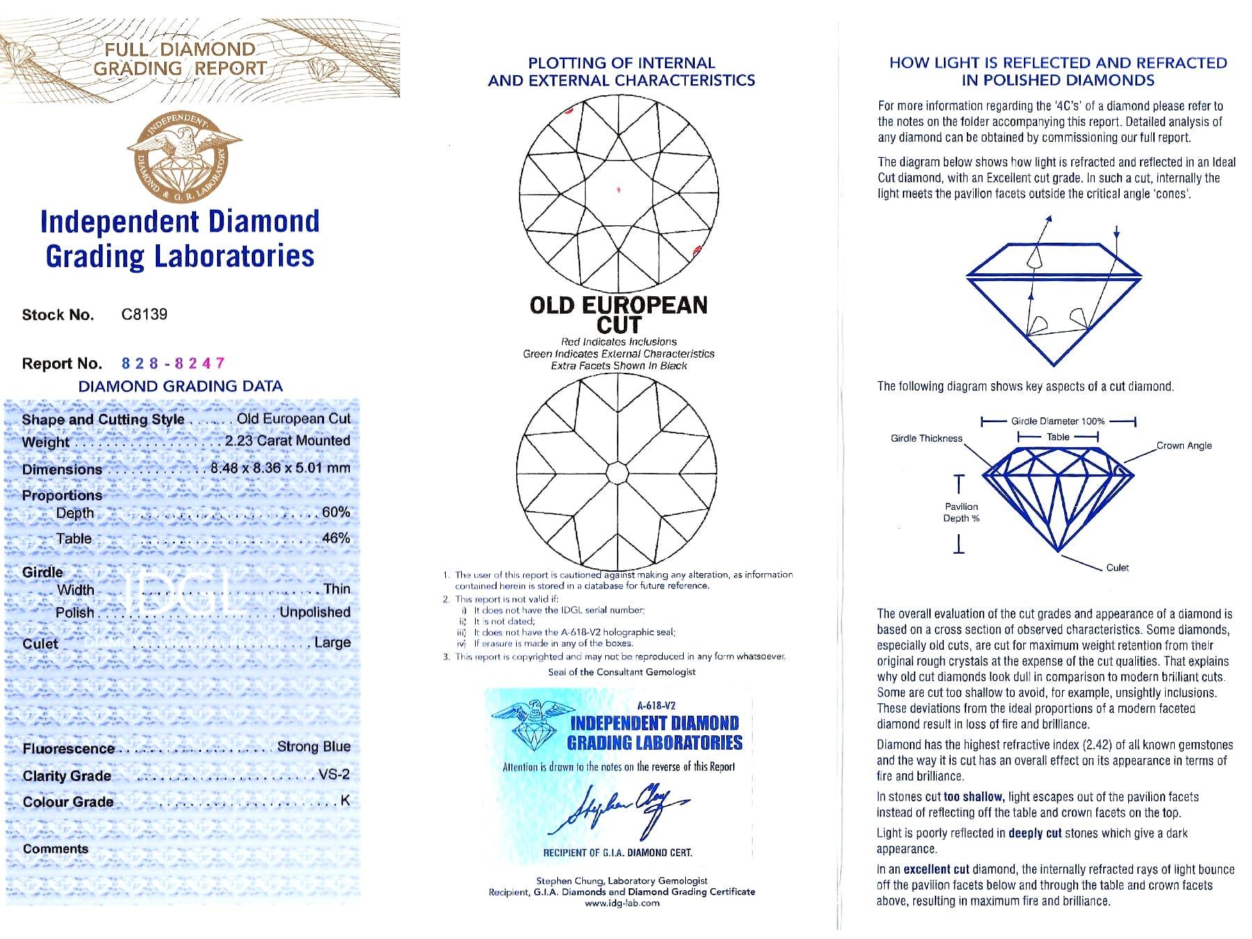 1920er Jahre Antike 4,70 Karat Diamant und Platin Tropfen Ohrringe im Angebot 6