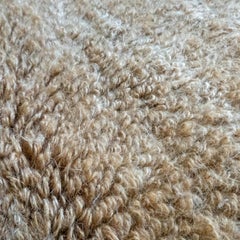 1920s Antique Blue and Green ‘Evil Eye’ Nazar Talismanic Mohair Tülü Rug, Turkey