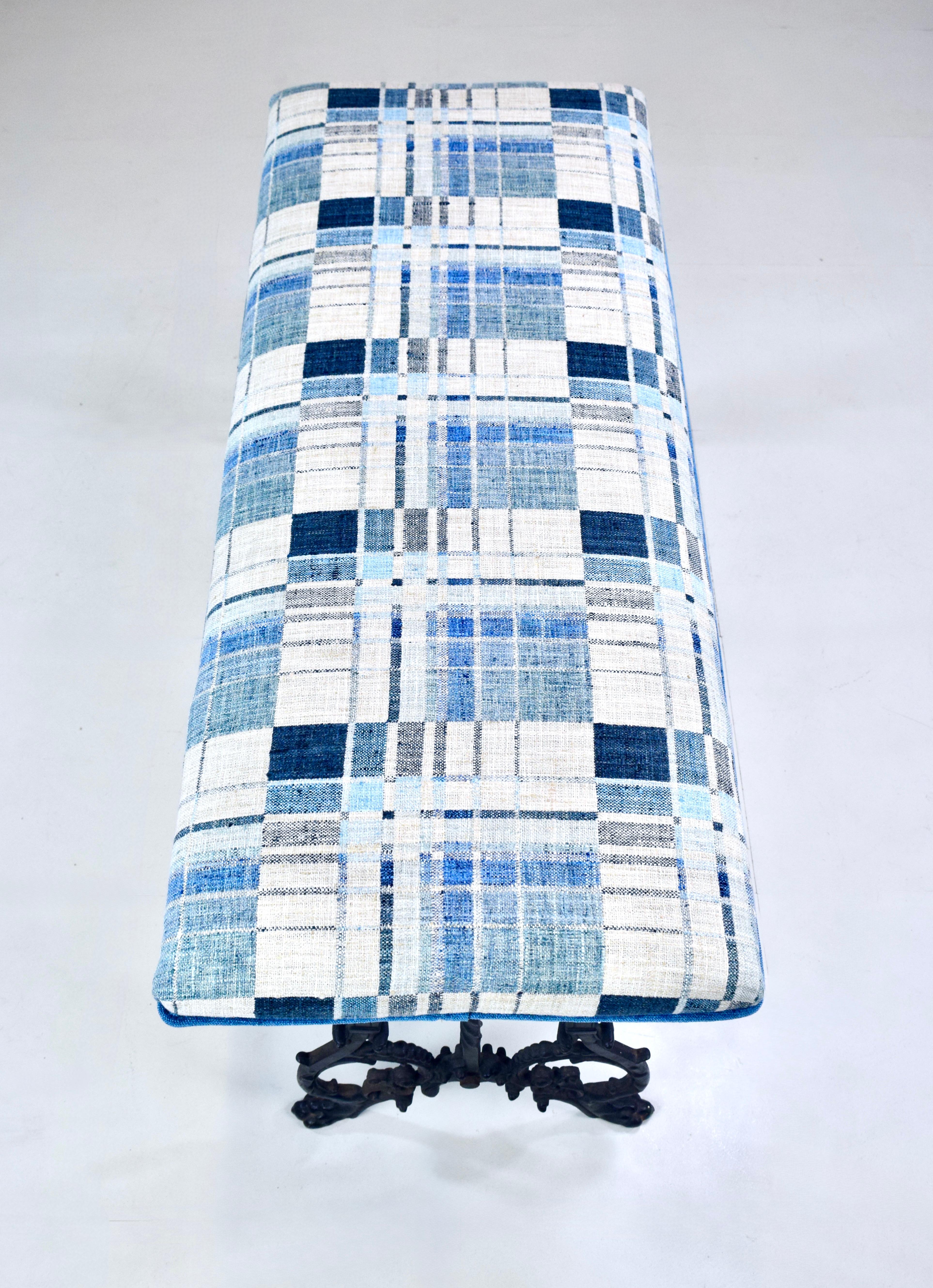 1920's Antique Cast Iron Window Bench Vaciado en venta