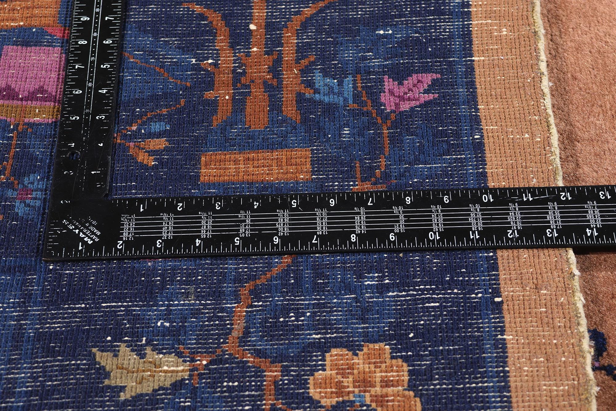 1920's Antique Chinese Art Deco Carpet with Traditional Style For Sale 1