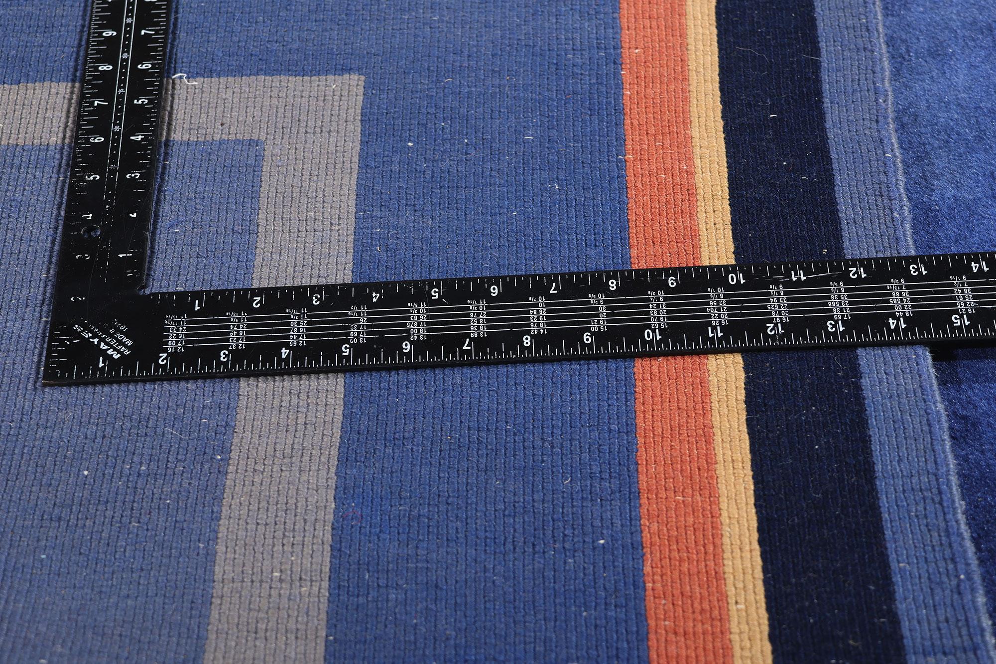 1920's Antiker Chinesischer Art Deco Teppich mit traditionellem Stil (Wolle) im Angebot