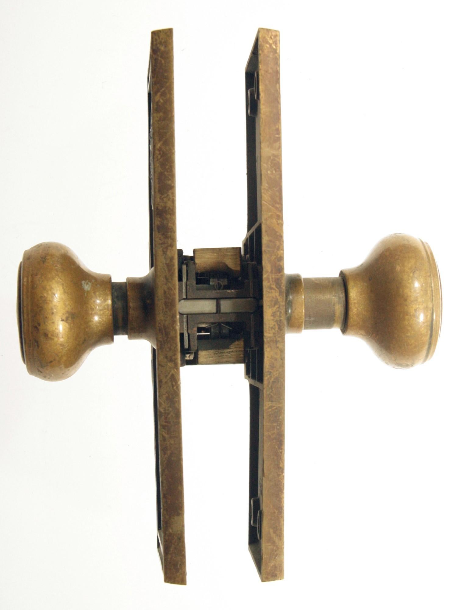 1920er Jahre Antike Corbin Siegel von New Jersey Mono Lock Tür Set (amerikanisch)