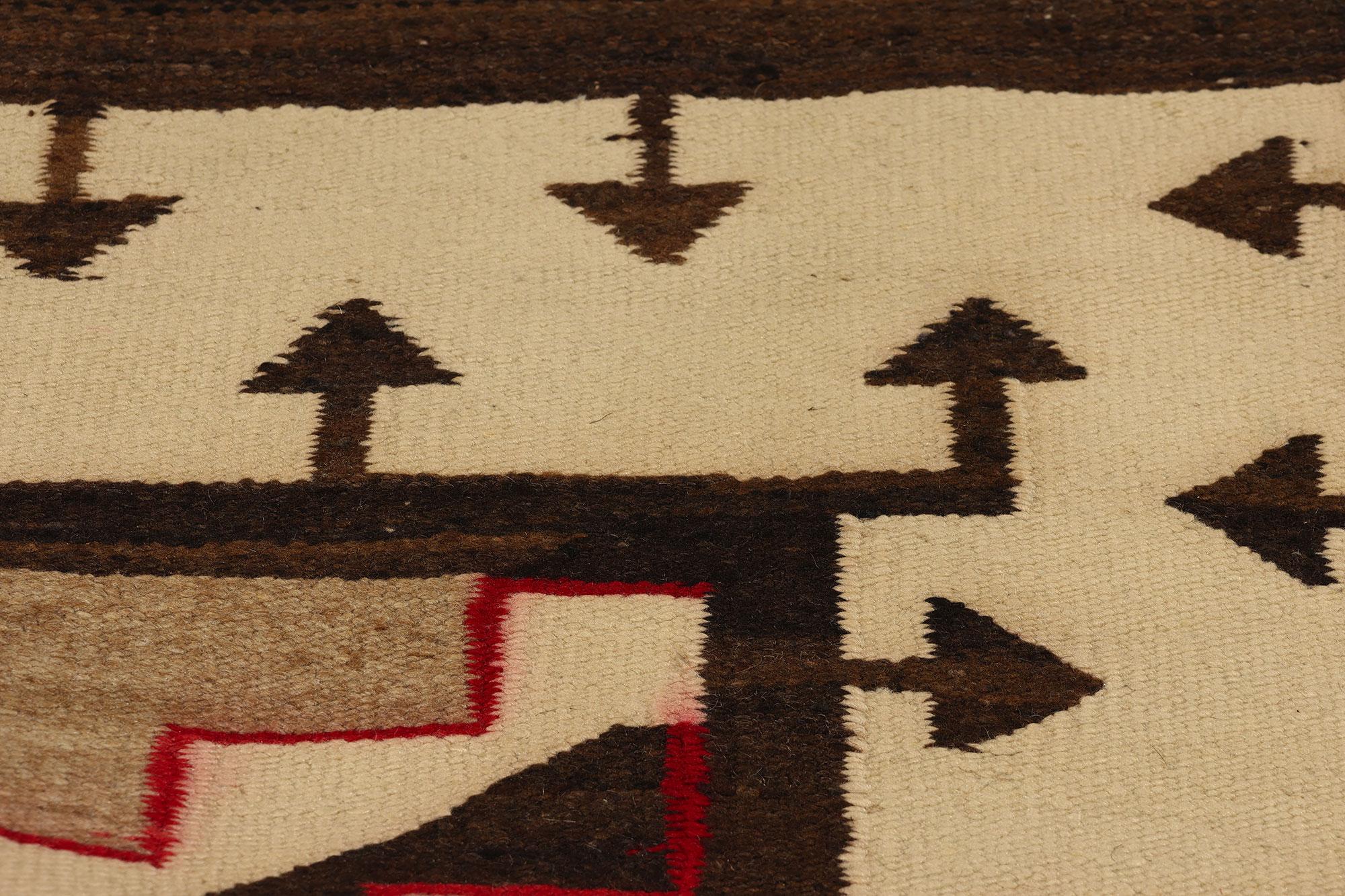 1920er Jahre Antike Kristall Navajo Decke Teppich Native American Textil (20. Jahrhundert) im Angebot
