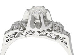 1920s Antique Diamond and Platinum Engagement Ring