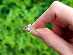 1920s Antique Diamond and Yellow Gold Twist Engagement Ring