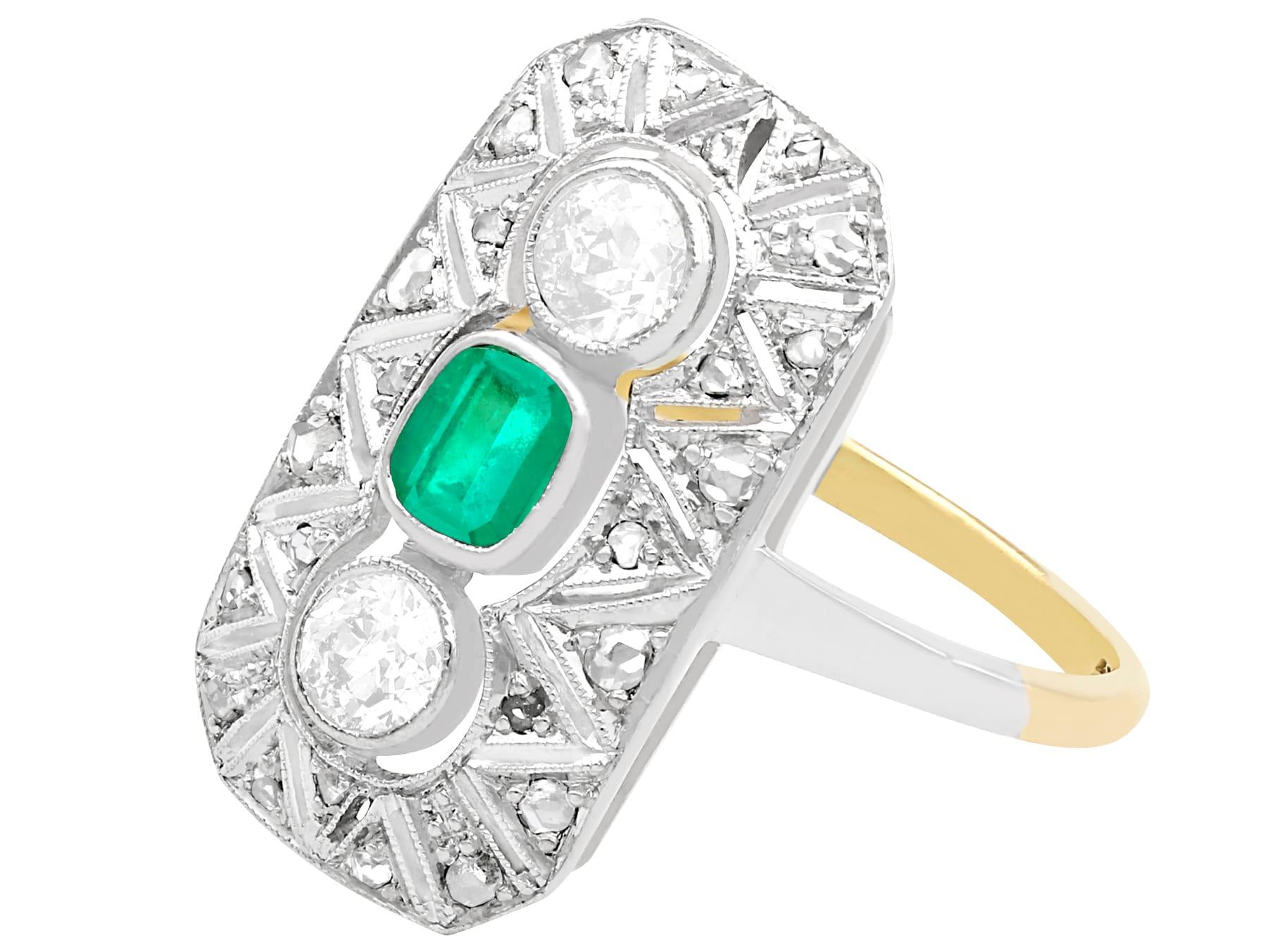 vintage emerald engagement rings 1920s