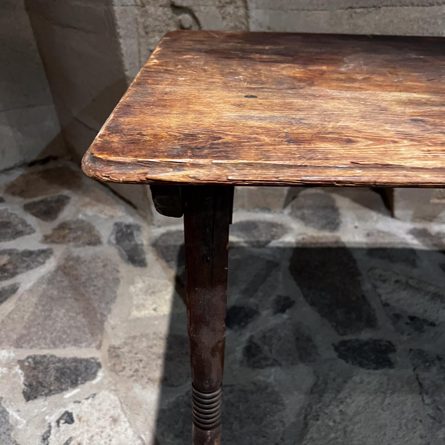 20ième siècle Antiquités 1920 Table Wood Foldes Rustique Farm Antiques en vente