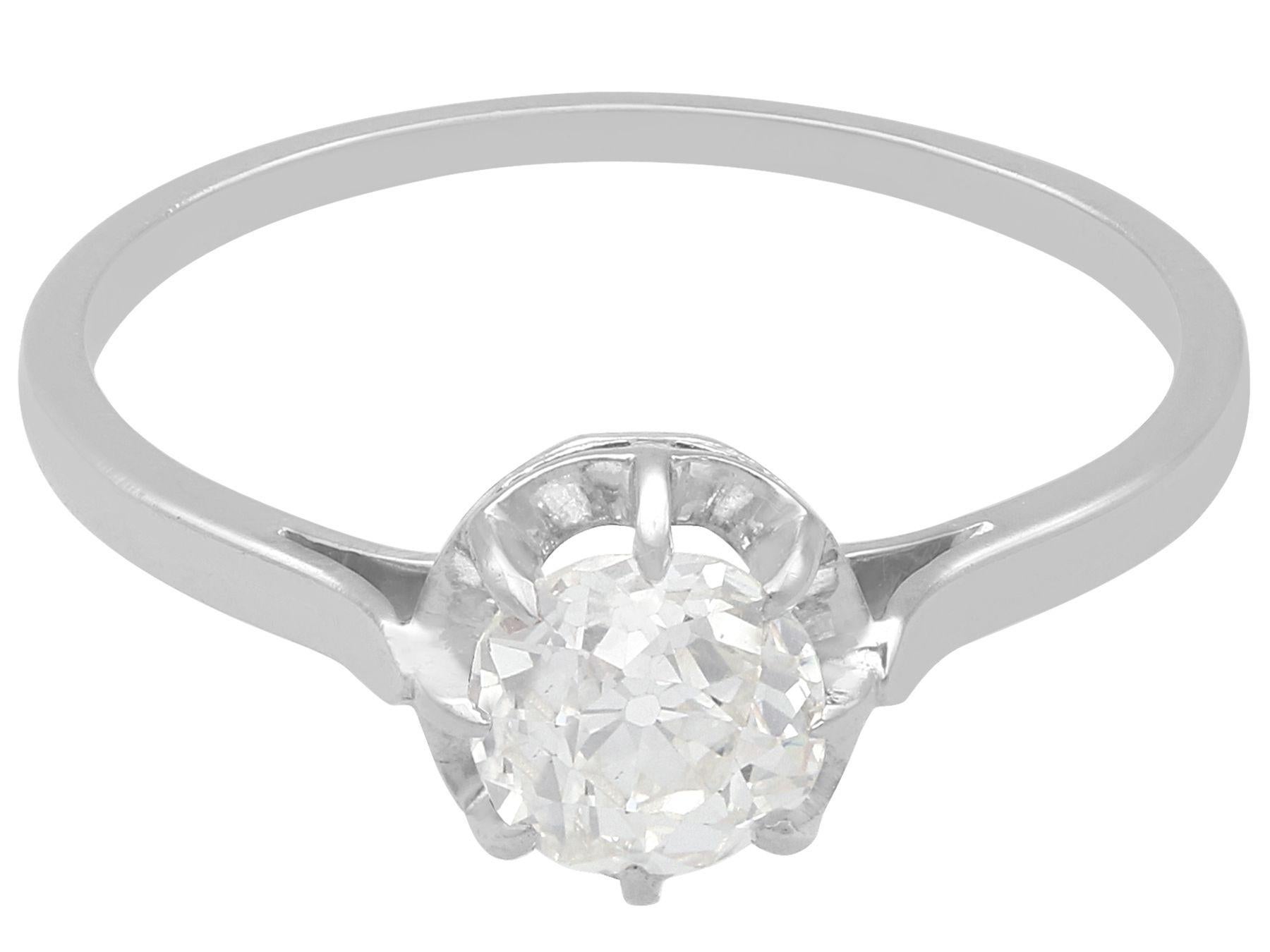 1920's platinum diamond engagement ring