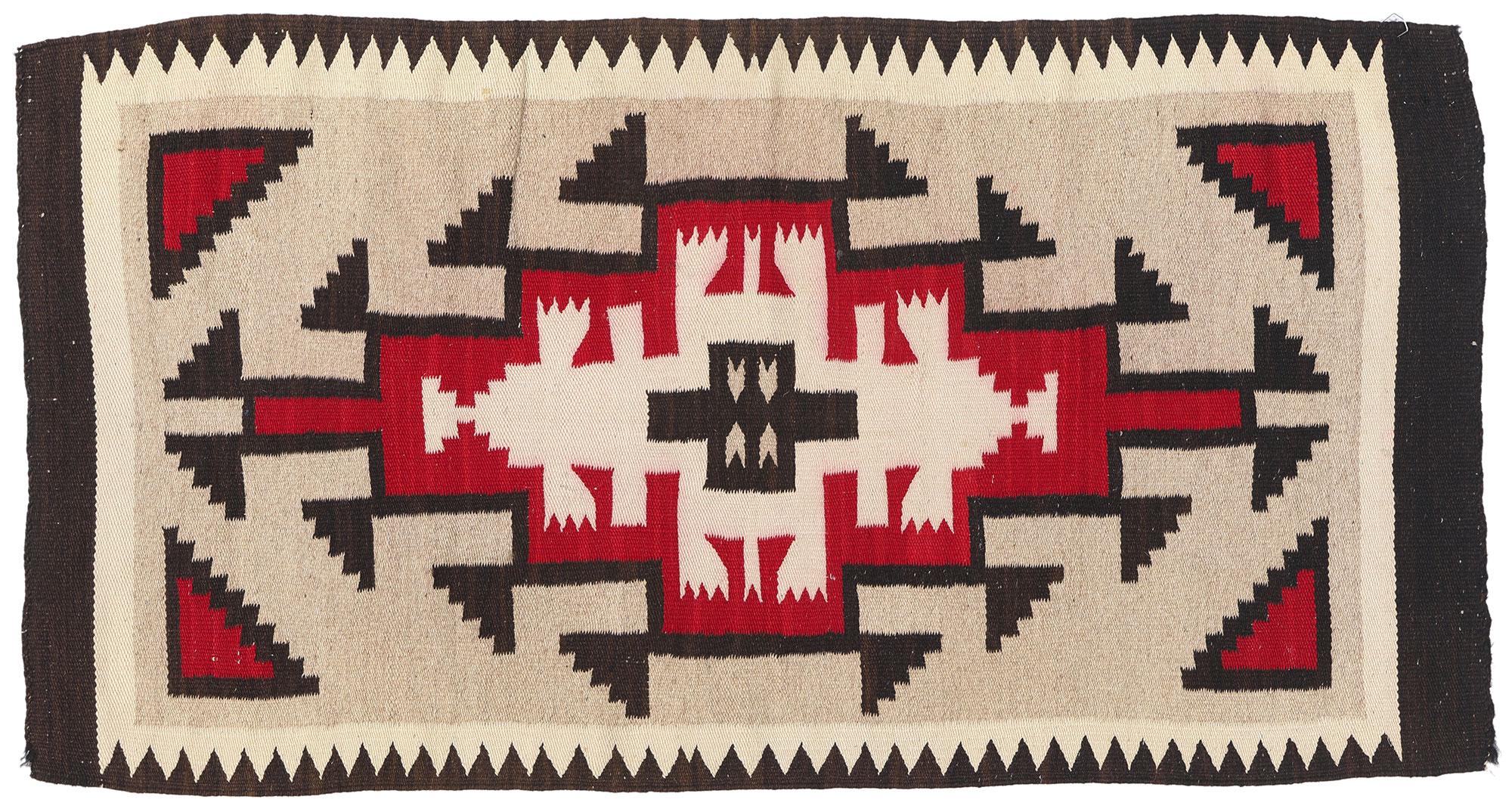 1920's Antique Ganado Navajo-Style Textile with Modern Style For Sale 2