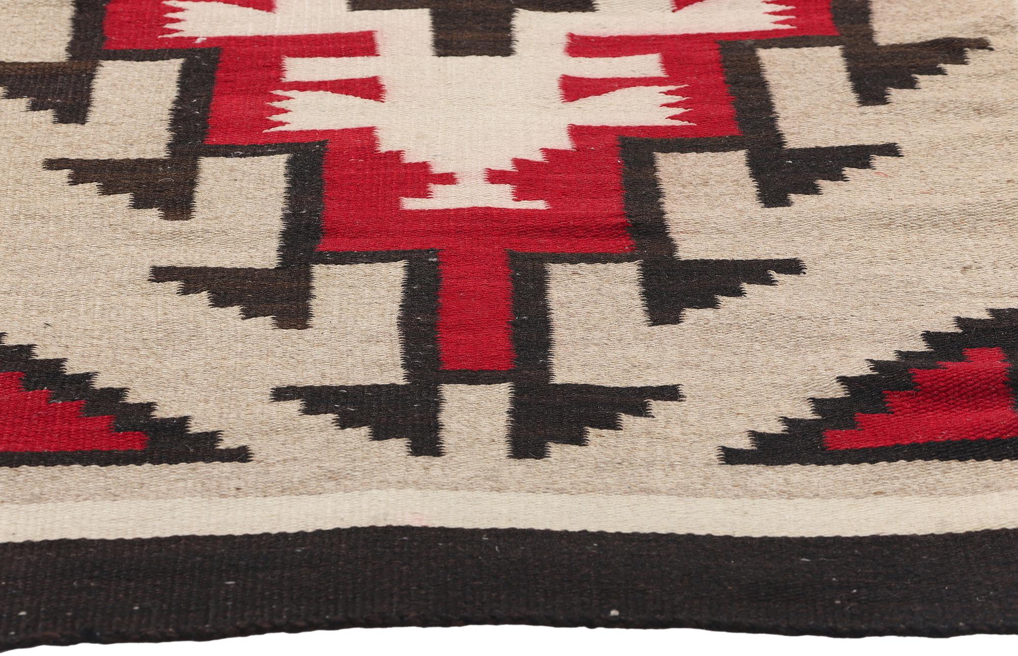 American 1920's Antique Ganado Navajo-Style Textile with Modern Style For Sale