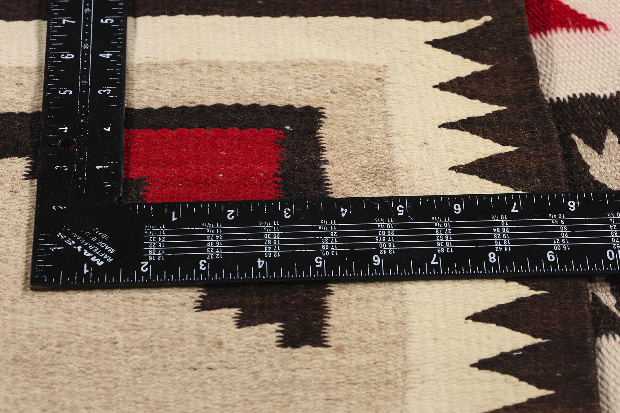 1920's Antique Ganado Navajo-Style Textile with Modern Style In Good Condition For Sale In Dallas, TX