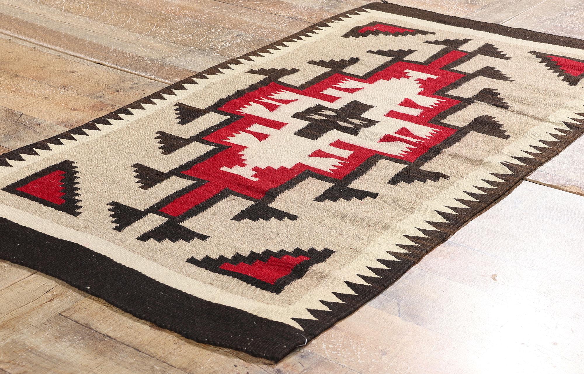 20th Century 1920's Antique Ganado Navajo-Style Textile with Modern Style For Sale