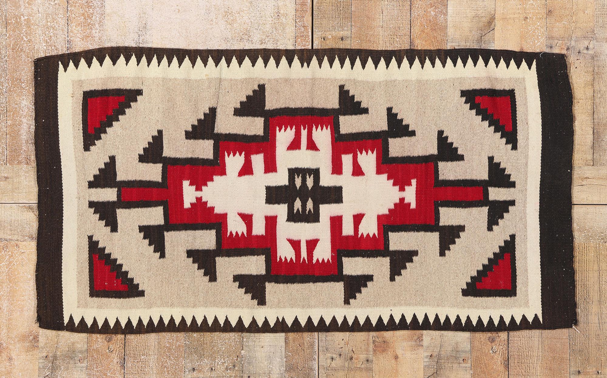 1920's Antique Ganado Navajo-Style Textile with Modern Style For Sale 1